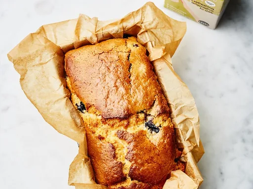 Blauwe bessen cake