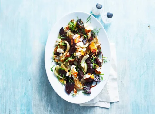 Bieten met ricotta en munt.