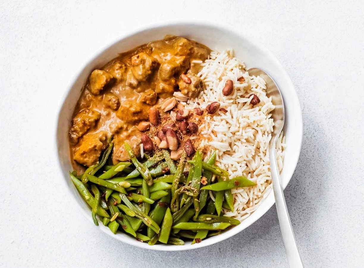 Beef rendang met basmatirijst