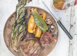 Biefstuk met gegrilde groenten