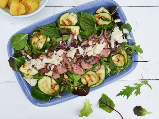 Biefstuk tagliata met parmezaan