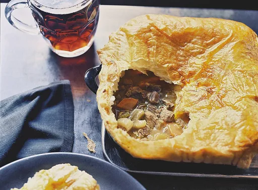 Beef en beer pie