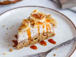 Bananentaart met nougat crème