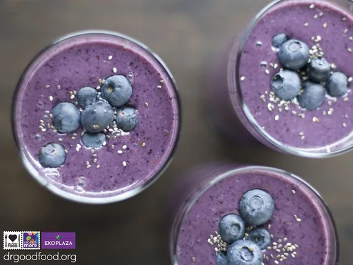 Blauwe bessen smoothie