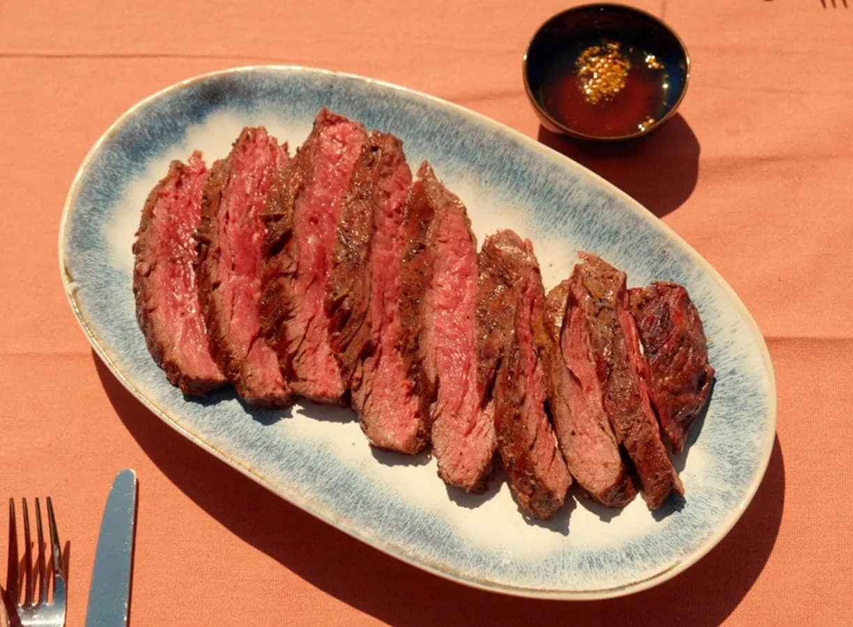 Bavette van de BBQ