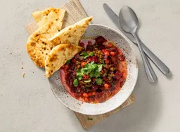 Bietencurry met naan