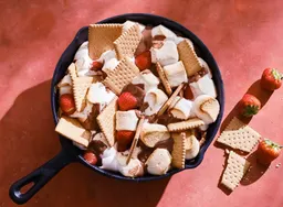 BBQ s’mores met aardbeien en chocola