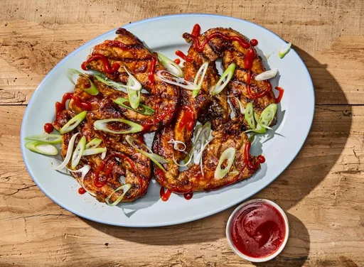 BBQ-speklap met sojaglaze