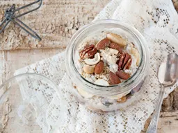 Bananenhavermout met noten