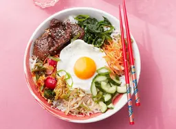 Bibimbap met kimchi