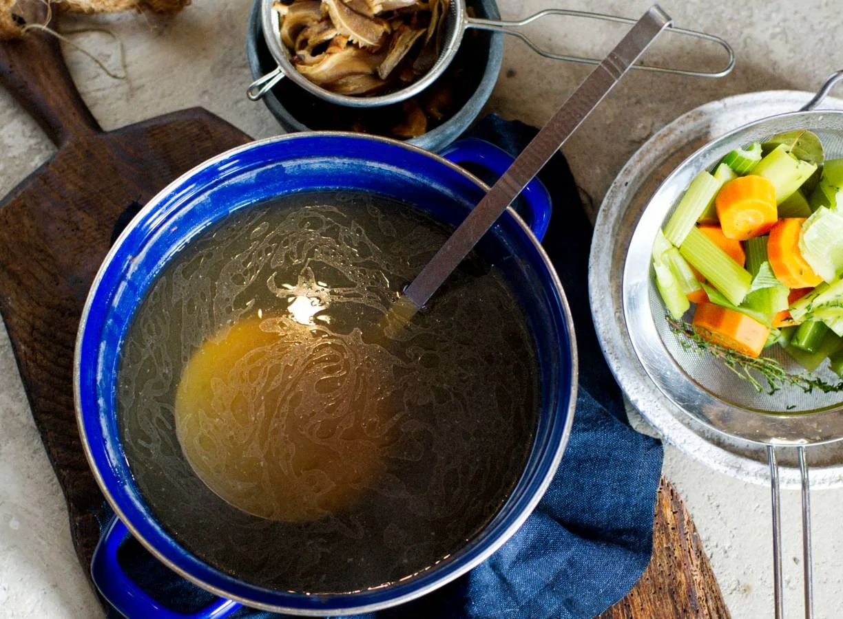 Basisrecept kippenbouillon.