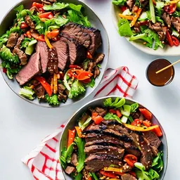 Beef teriyaki salade