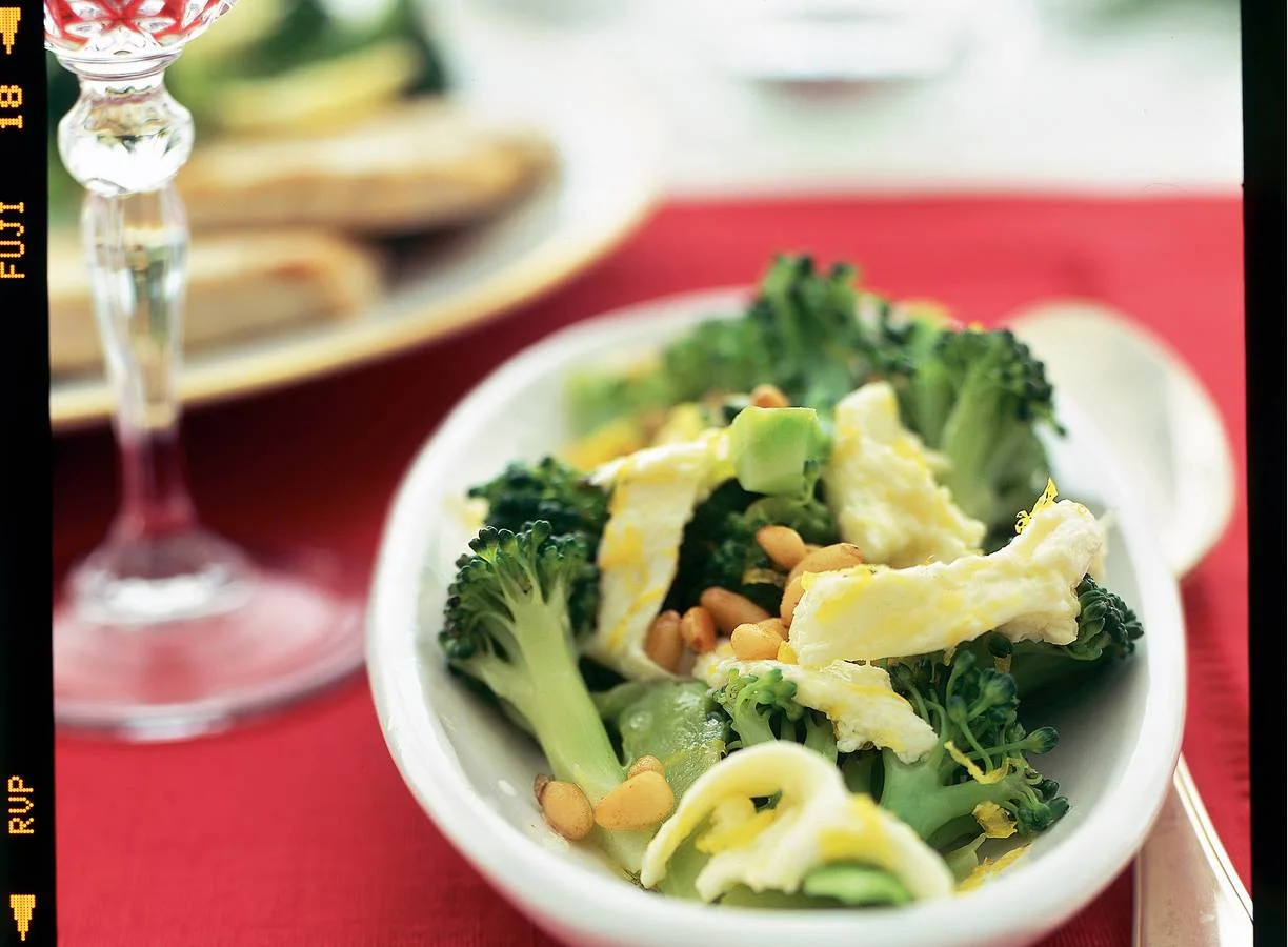 Bimi met citroenmozzarella